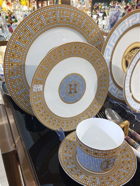 hermes glassware|hermes dinner set price.